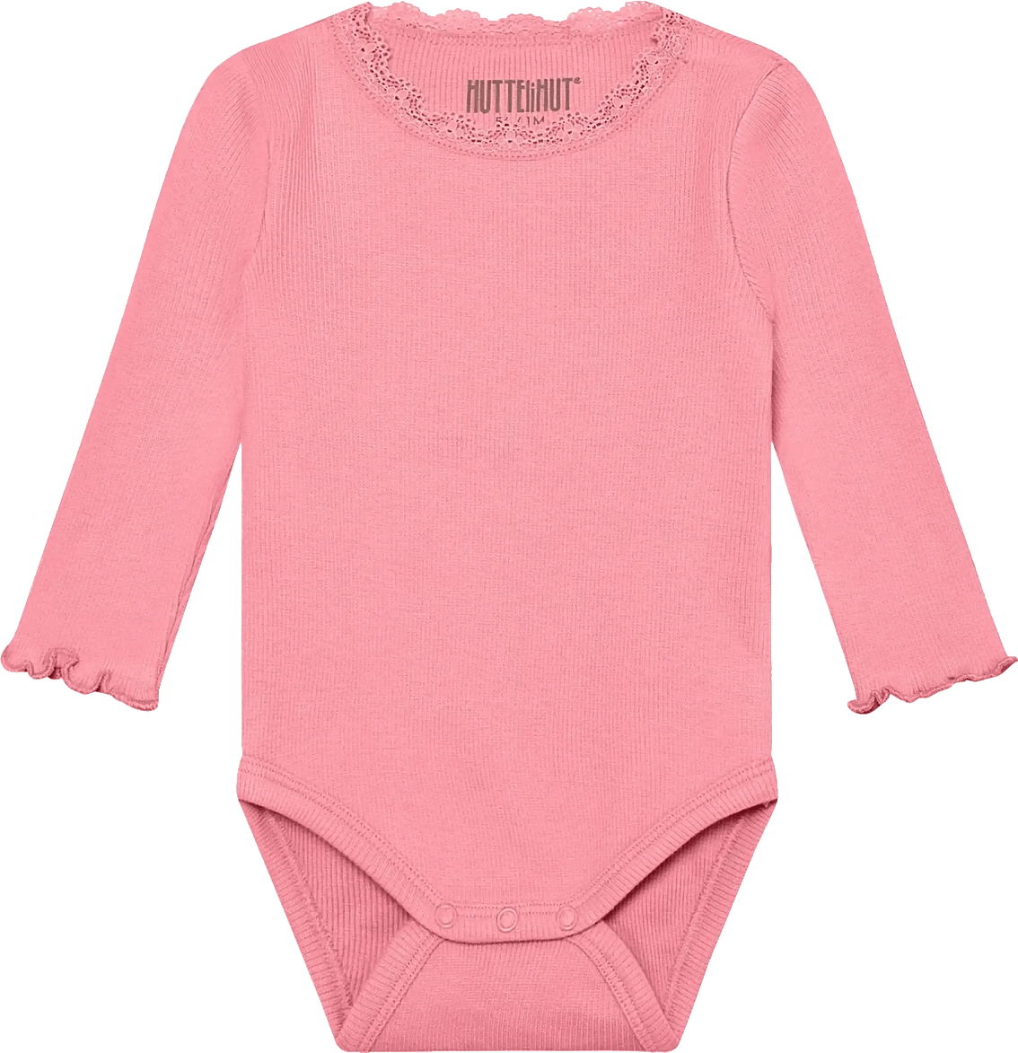 Huttelihut Body Ls Rib Modal Bomull - Pink
