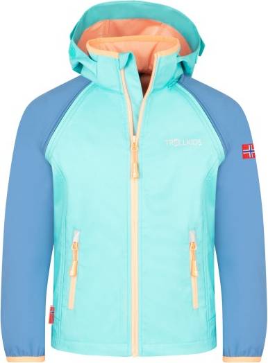 Trollkids Rondane Zip Off Softshelljacka - Turkos