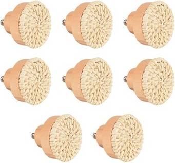 8pcs Boho Rattan Dresser Knobs