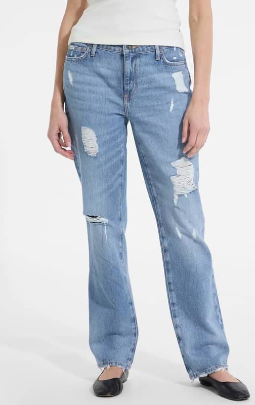Guess G08 Mid-Rise Straight Jeans - Blue