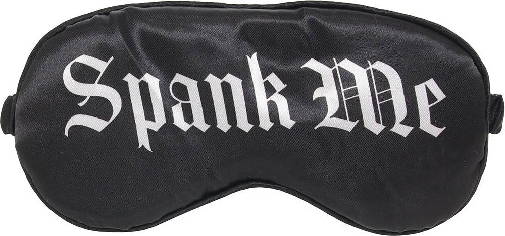 Spank Me Satin Soft Blindfold With Lettering