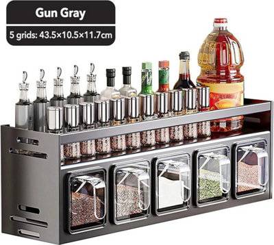 B&Q 5 Grid Kitchen Spice Storage Rack