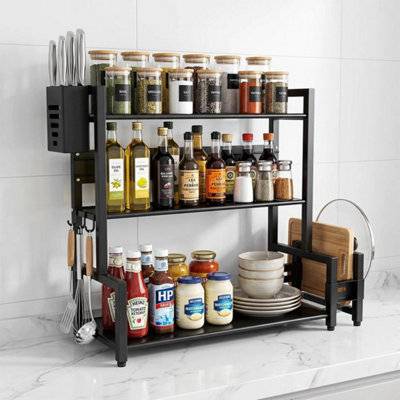 B&Q 3Tier Spice Rack Kitchen Storage Organiser