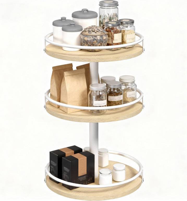 Williston Forge 3-Tier Rotating Spice Rack