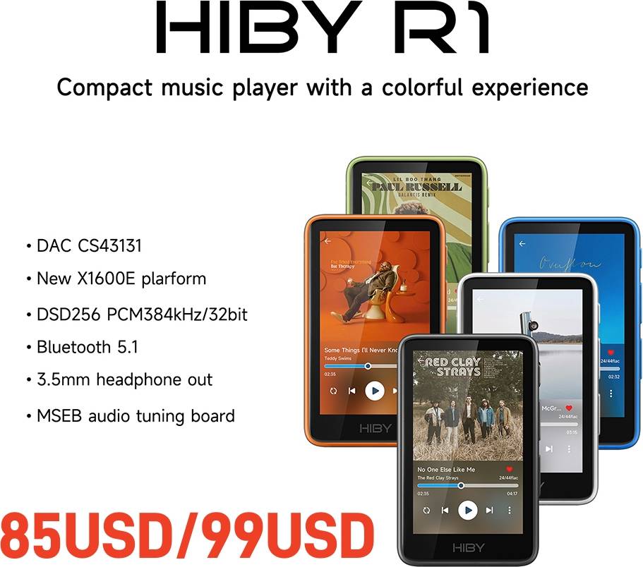 Music player mp3 player Hiby R1 HiFi Audio Music Player