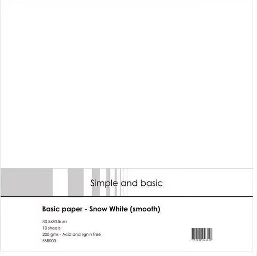 Basic Paper Snow White Smooth
