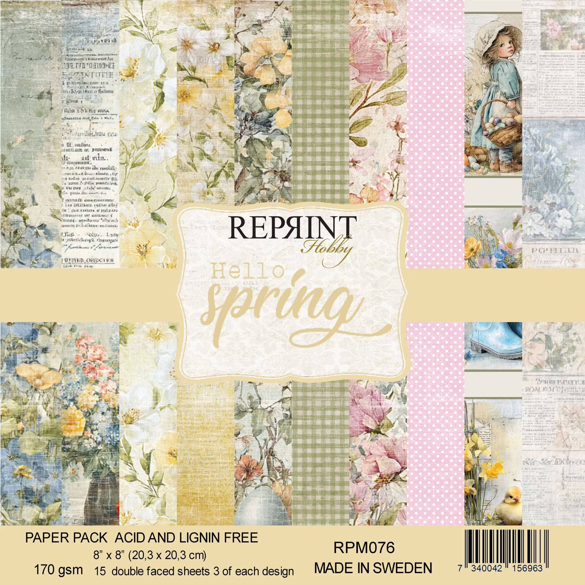 Hello Spring Collection Paperpack 8x8