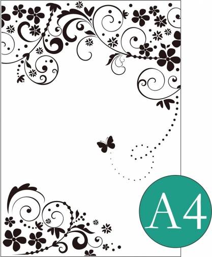 Vaessen Embossing Folder A4 Butterfly Scroll