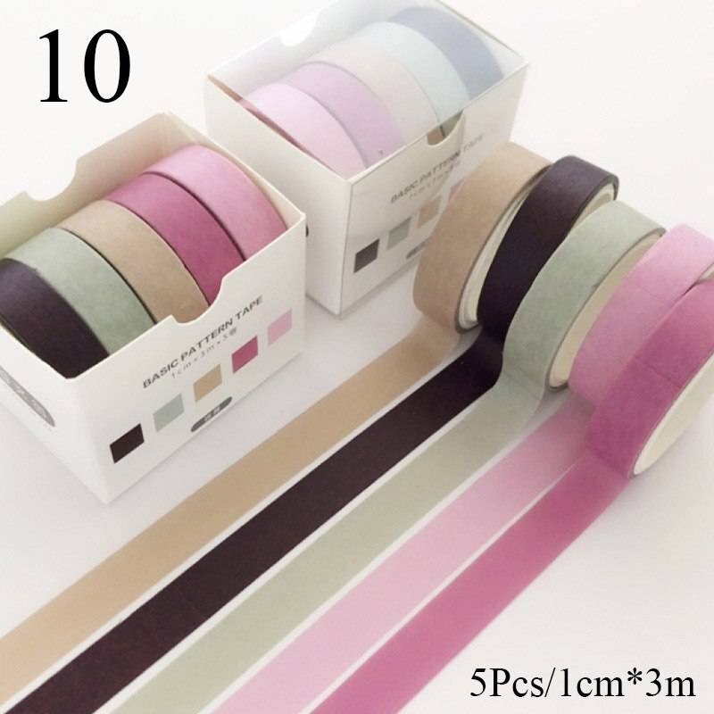 5 Rullar Godis Washi Tejp Set 10