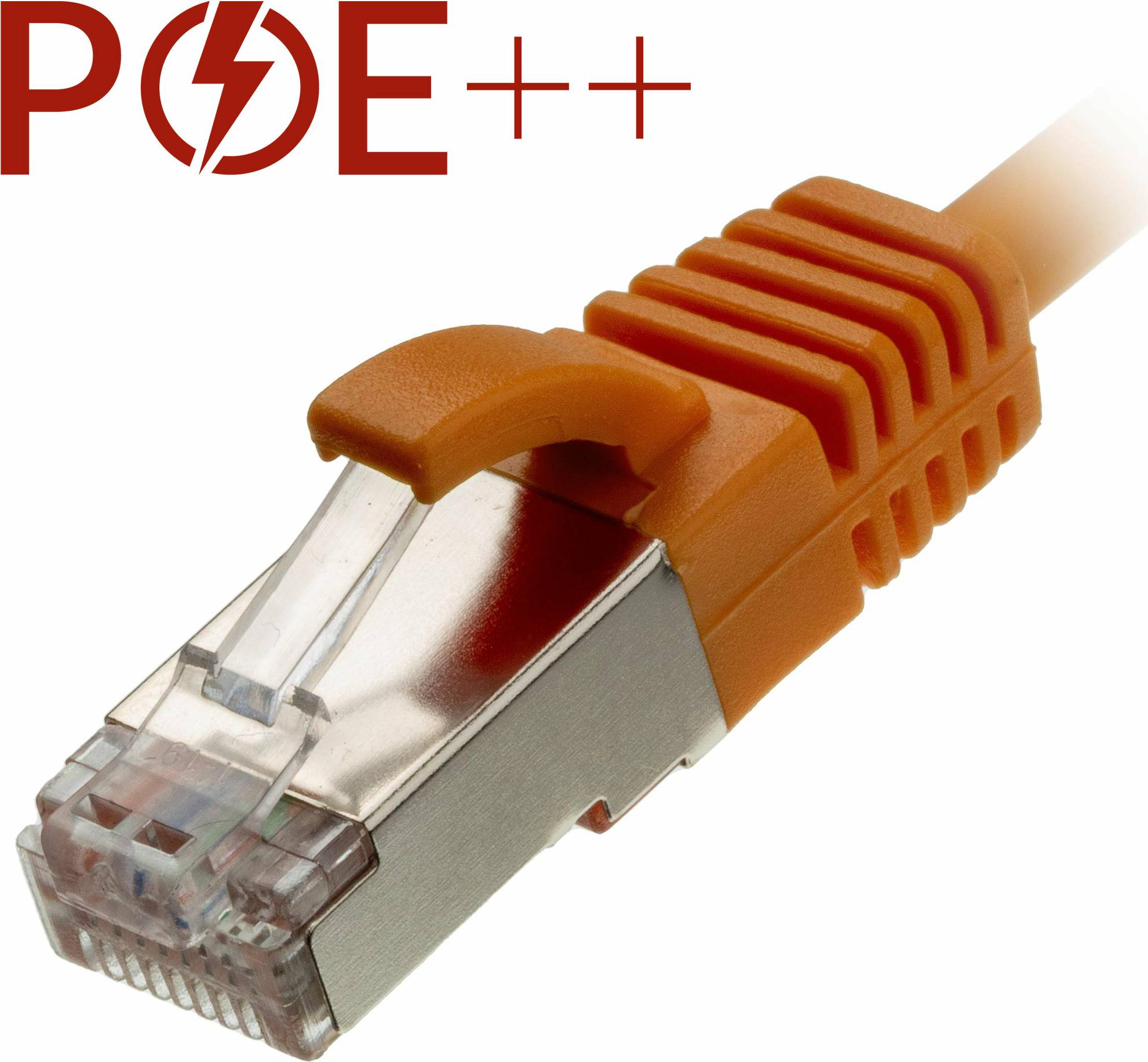 Cablenet Cat6a RJ45 Orange Slim Snagless Booted
