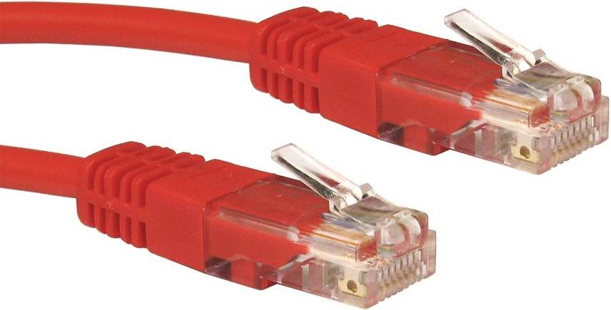 Cables Direct Cat5e Networking Patch Cable Red