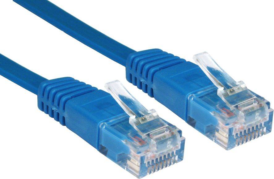 Cables Direct RJFLAT-01B Networking Cable 1 m Cat5e 1m