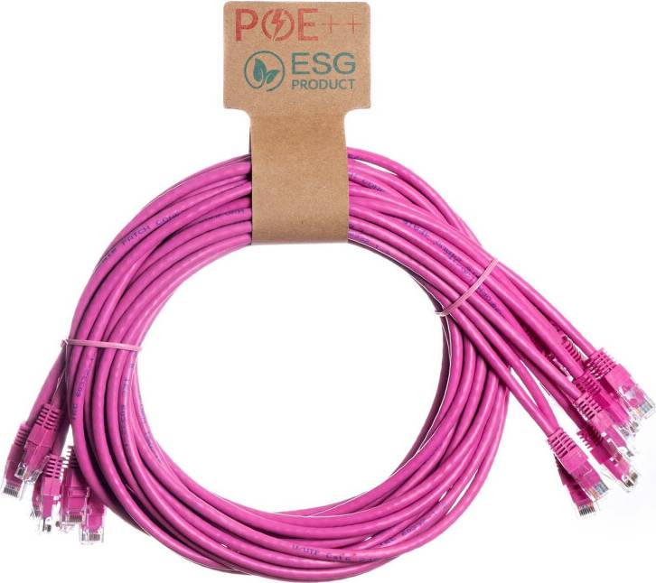 Cablenet Cat6 RJ45 Pink Snagless Booted Patch