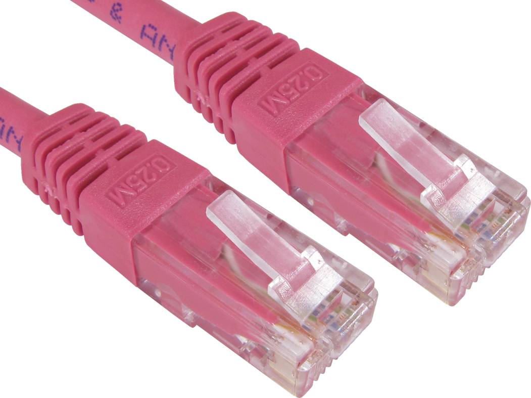 Cables Direct UTP Cat6 Networking Cable Pink