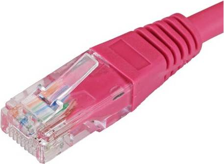 Cablenet Cat5e RJ45 Pink UUTP Patch