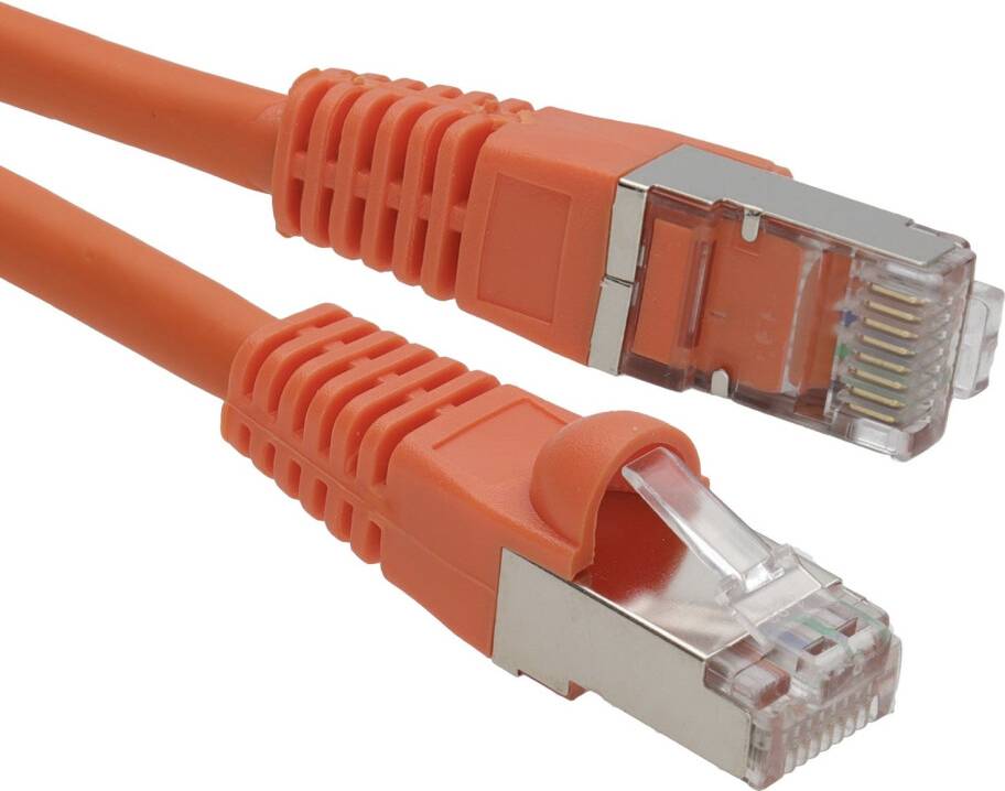 Cables Direct Cat6a Networking Cable Orange SFTP