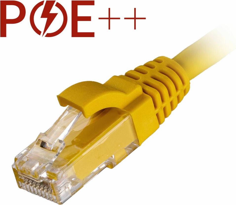 Cablenet Cat6 RJ45 Yellow Snagless Booted Patch 2.5m
