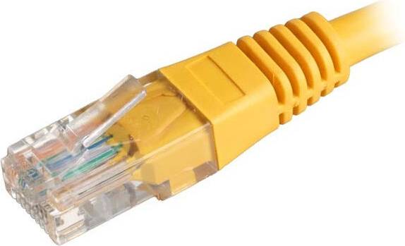 Cablenet CNL Cat5e U/UTP RJ45-RJ45 Network Cable - Yellow 1m