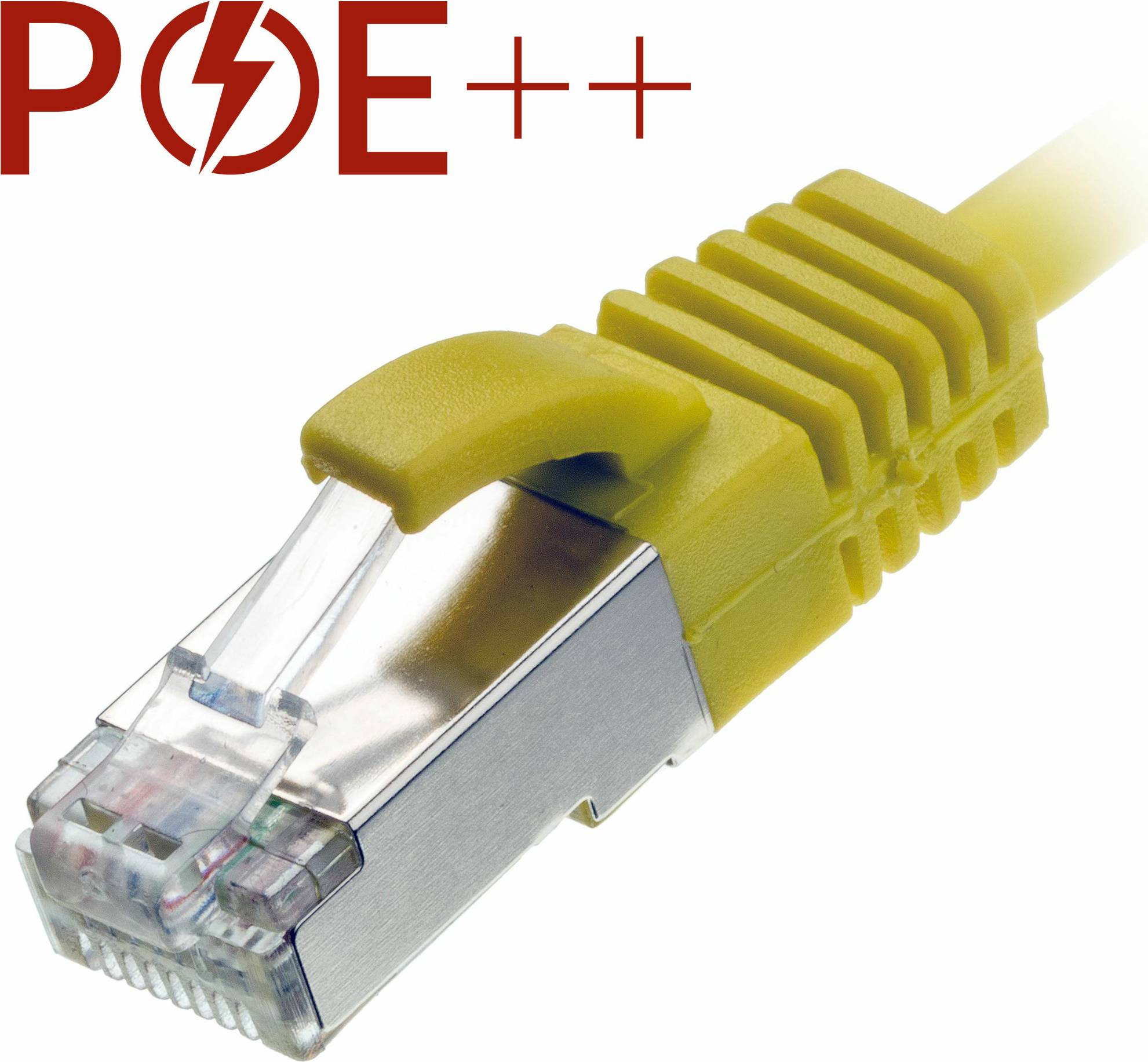 Cablenet Cat6a RJ45 Yellow Slim