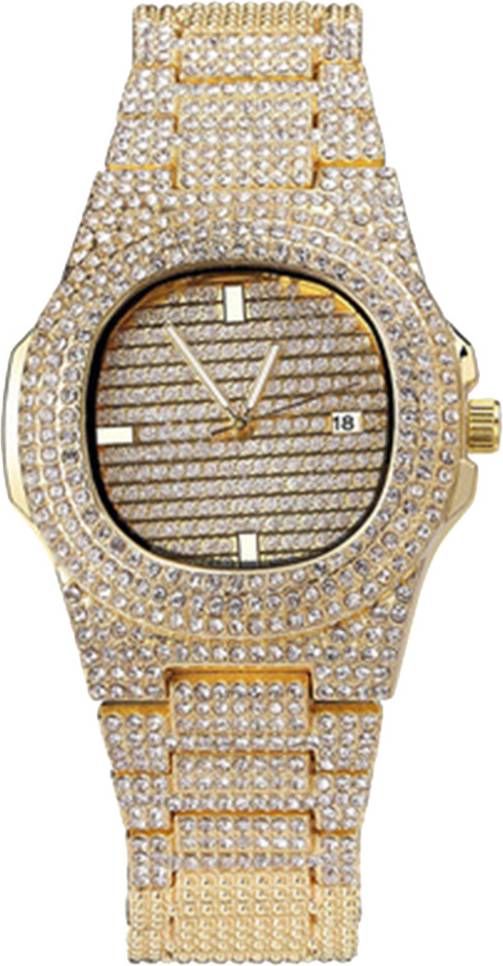 Solustre Zircon Rhinestone Quartz Wrist Watch