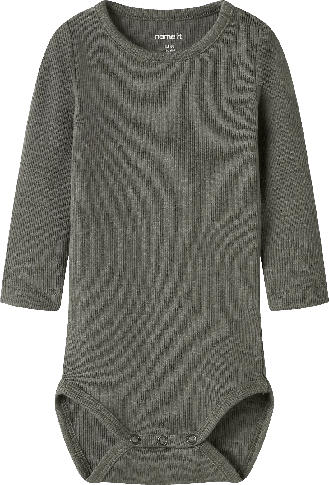 Name It Ribbstickat Body - Brun - 50