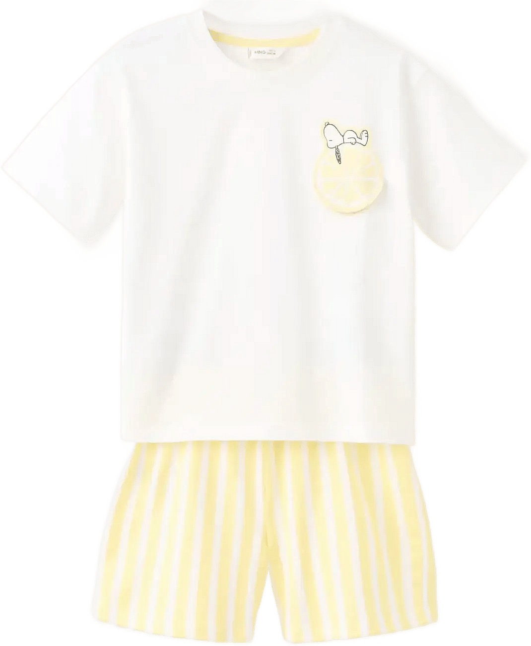 Mango Snoopy Short Pyjamas - Yellow