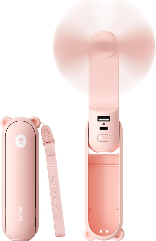 3 In 1 Portable Fan With Power Bank Flashlight