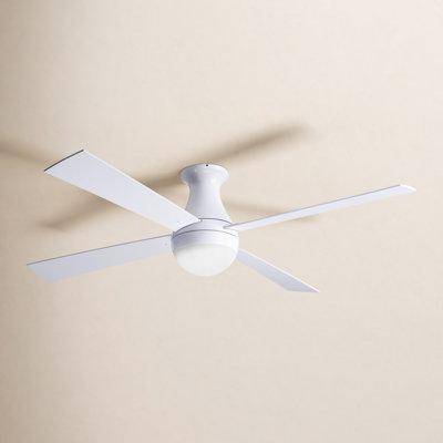 Mount and blade AllModern 52 Inch 4-Blade LED Flush Mount Ceiling Fan