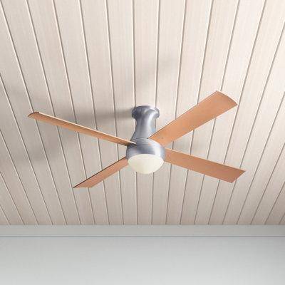 Mount and blade AllModern 52 Inch 4-Blade LED Flush Mount Ceiling Fan