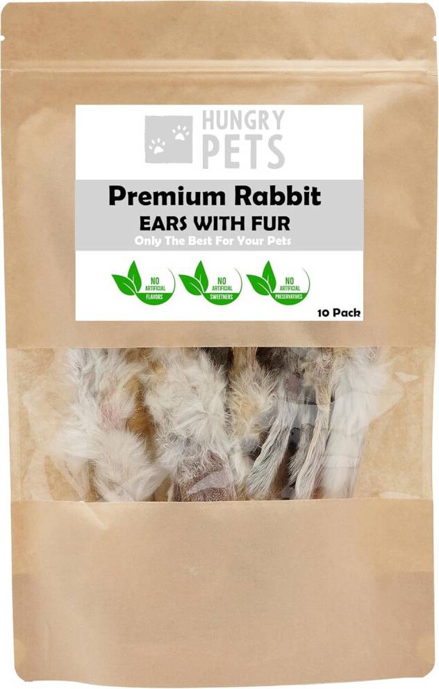 Premium Rabbit Ears Dog Treat 10 Pack