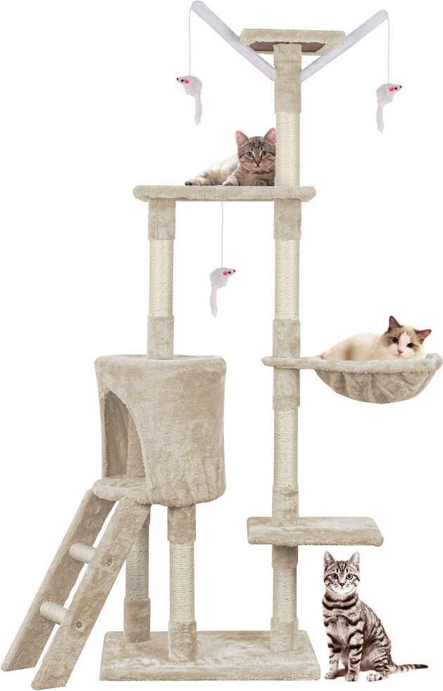 Cat Tree 95 cm 4 Tier Stable Climbing