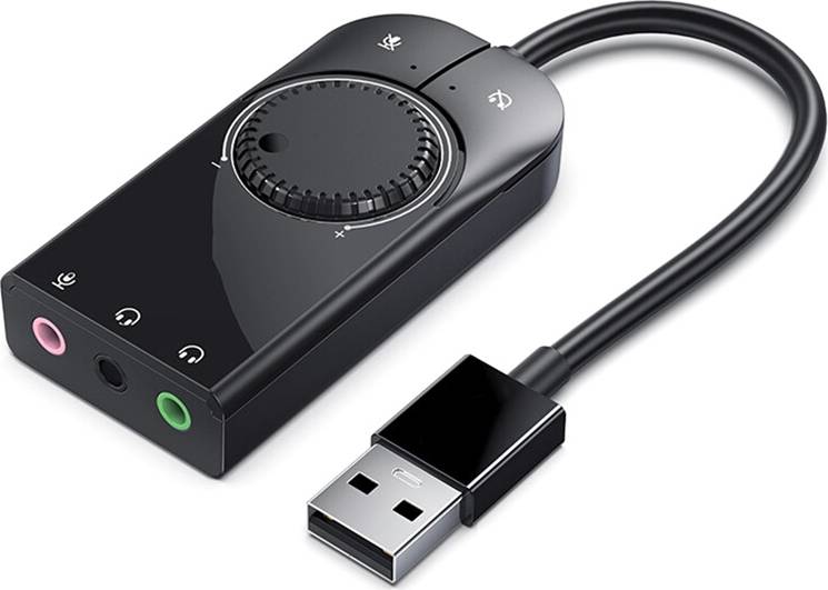 Spactz Sound Card Interface External 3.5mm Audio Adapter