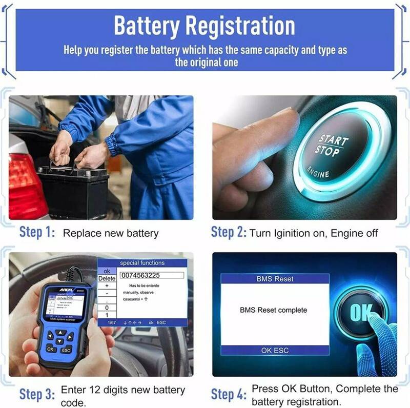 BM500 OBD2 Scanner Car All Systems