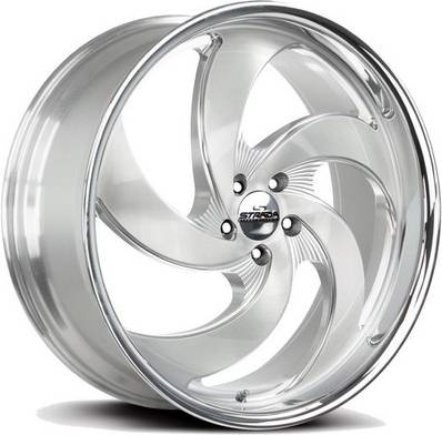 Strada Retro 5 22 Inch Silver Wheels Set 4