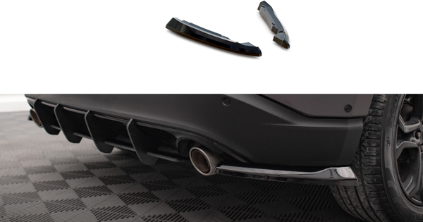 Maxton Rear Side Splitters V1 Ford Edge Mk2