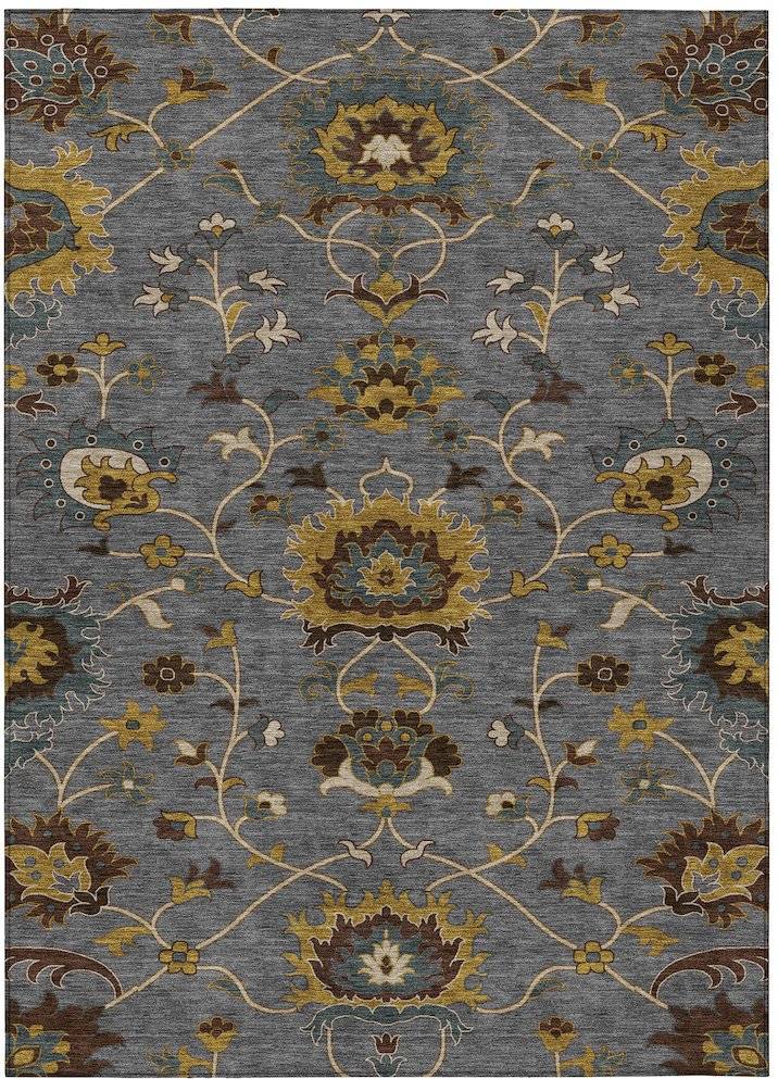 Addison Rugs Traditional Luna Chantille Rug 2'6" x 3'10" Gray