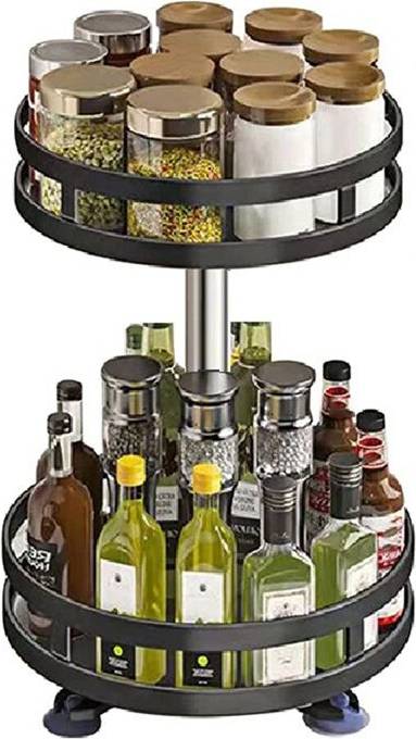 Tlily 360-Degree Rotating Seasoning Rack