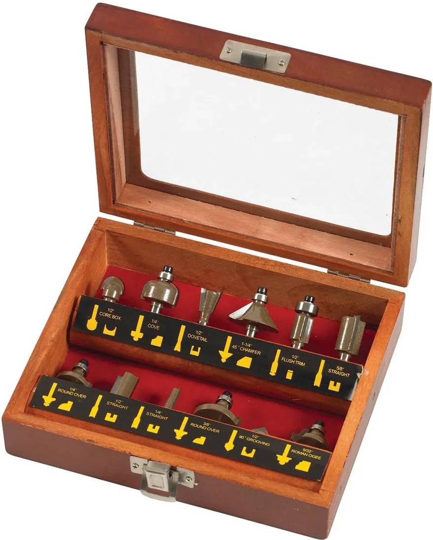 Router bit set Am-Tech Router Bit Set 12P