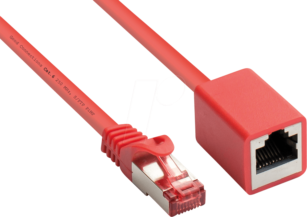 Good Connections RNS Cat6 SFTP PiMF RJ45 Patch Extension Cable - Red