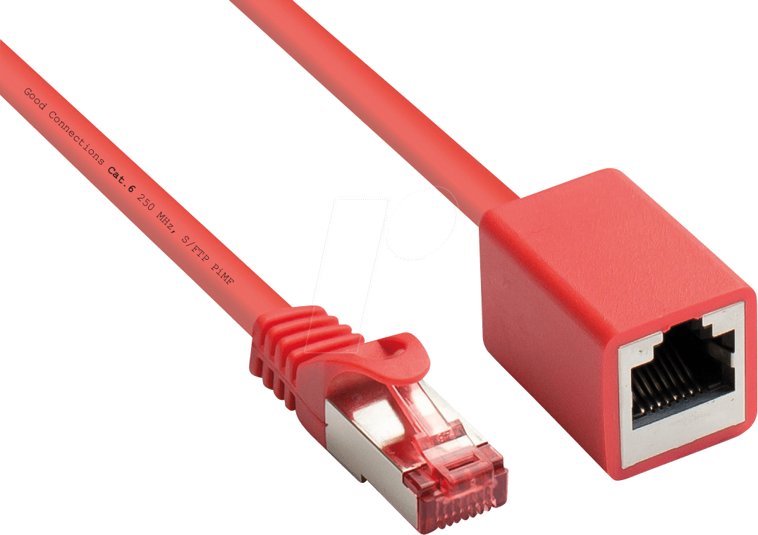 RNS Cat6 SFTP PiMF RJ45 Patch Extension Cable - Red