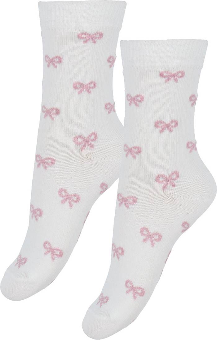 Fuzzies Strumpor 2-Pack Vit Rosa M Loopar