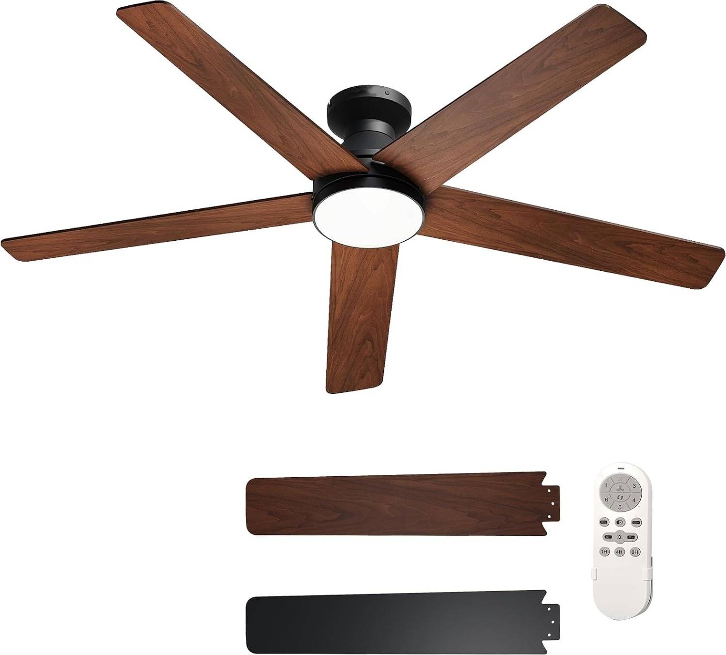 Ceiling fans 52 inch Garvee 52 Inch Low Profile Ceiling Fans