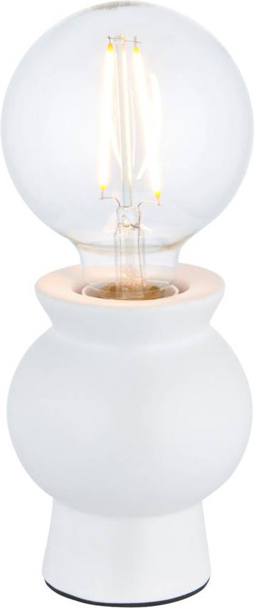 White Abstract Ceramic Table Lamp