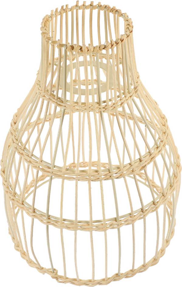 Rattan pendant light Happyyami 2pcs Rustic Hand-Woven Rattan Pendant Light Shade