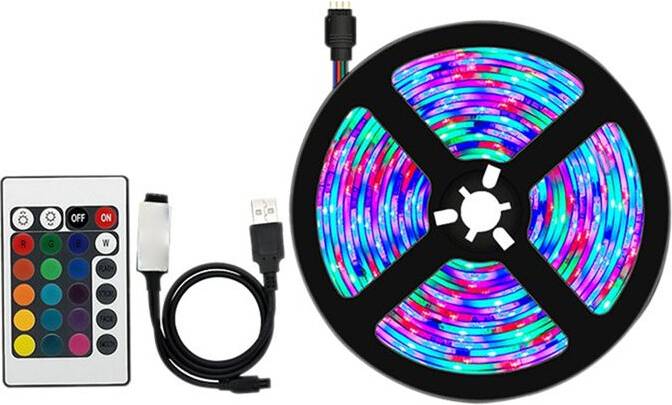 Tlily 3 Meter LED Light Strip Set 5050RGB Remote Control Light Strip