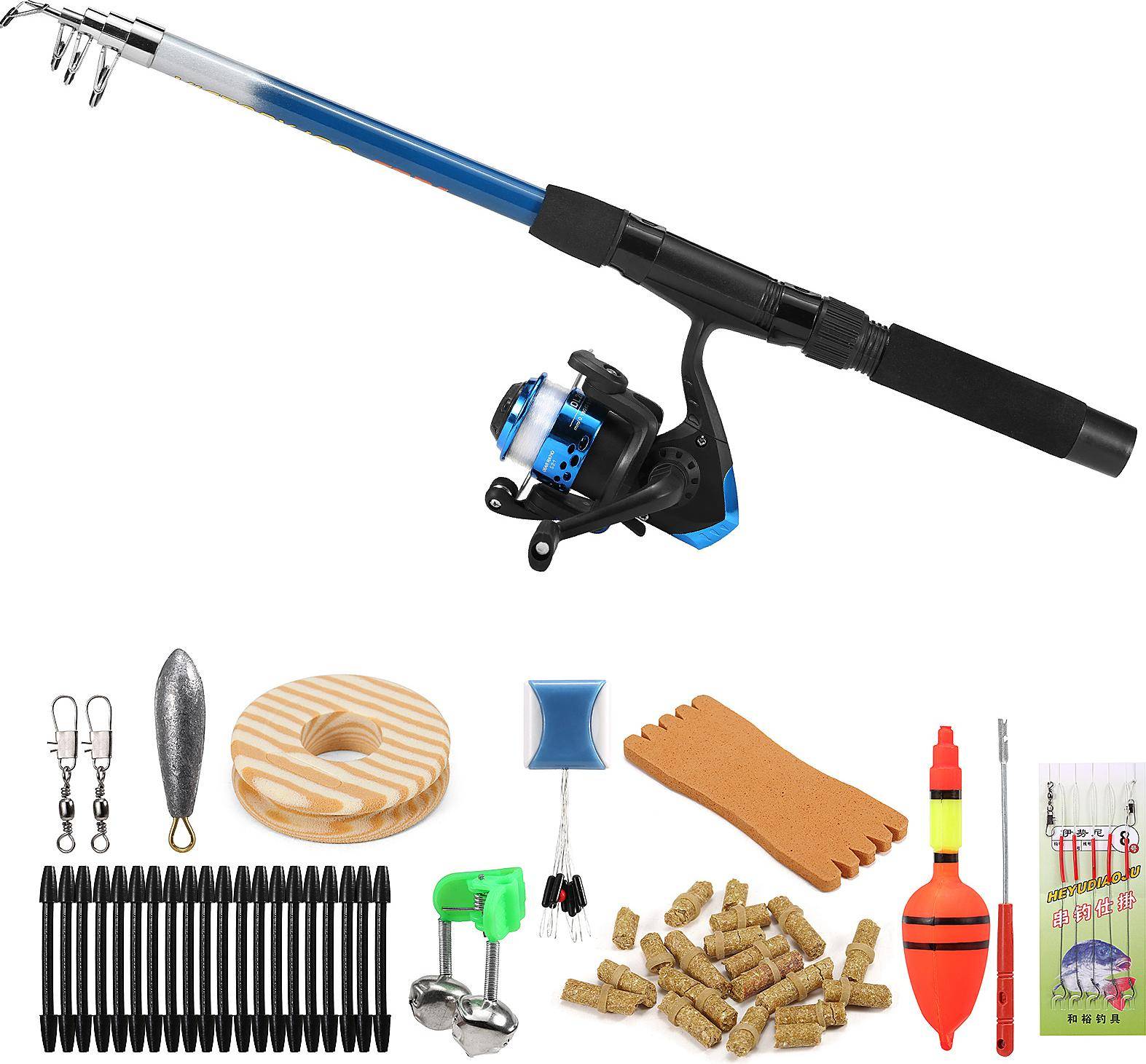Angelrute Rolle Combo Full Kit 1.8m