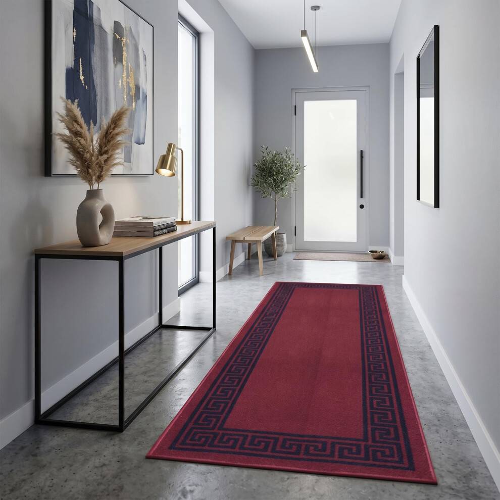 Large washable rugs Fit Even Greeky Runner Rug Large Washable Non Slip