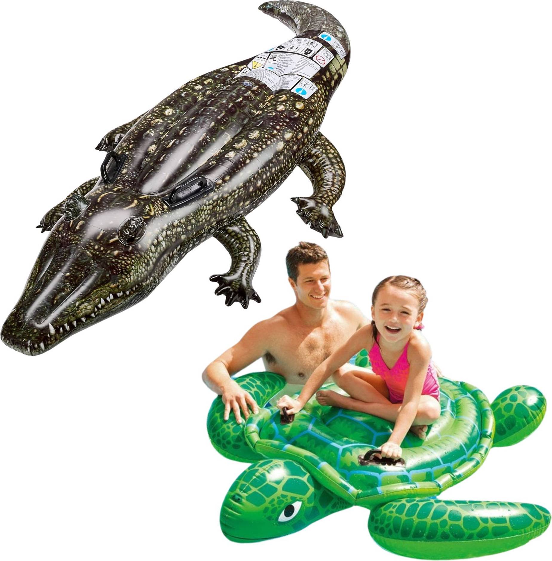 Intex Realistic Gator Lil Turtle Swimming Pool Ride-On 2.5kg