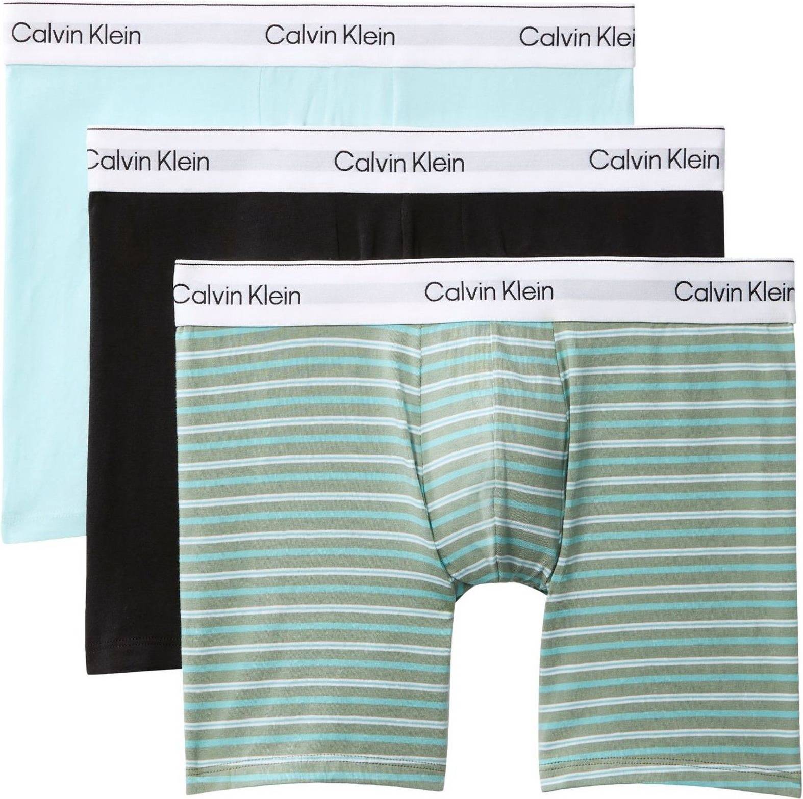 Calvin Klein Boxer Brief 3Pk Stretchig Bomull - Multi/Patterned