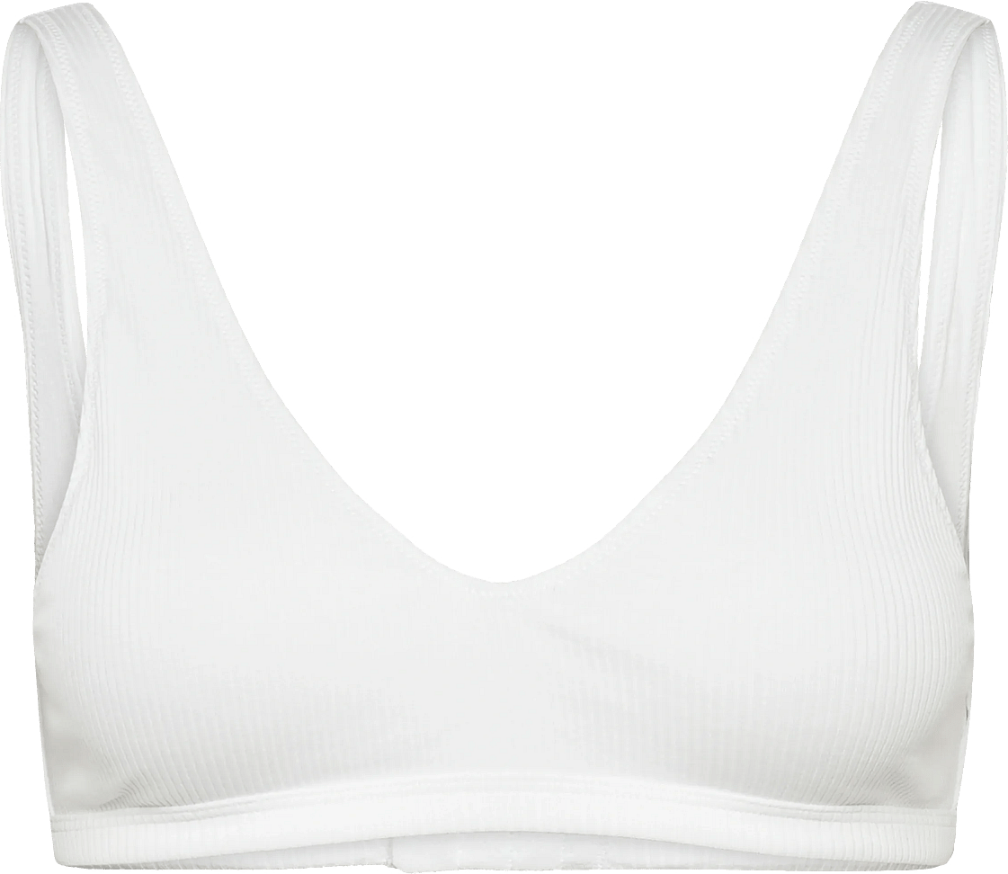 Weekday Plunge Rib Soft Bra - White